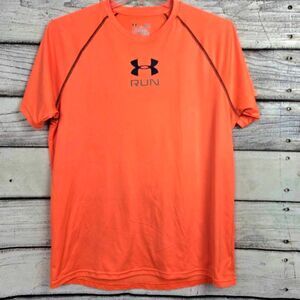 Under Armour HeatGear Run Shirt Orange Men’s LG